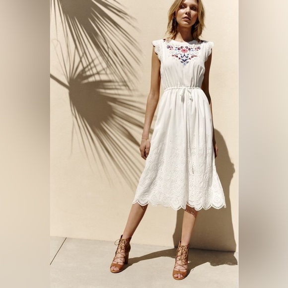 Rebecca Taylor Dresses & Skirts - Rebecca Taylor White Embroidered eyelet Dress